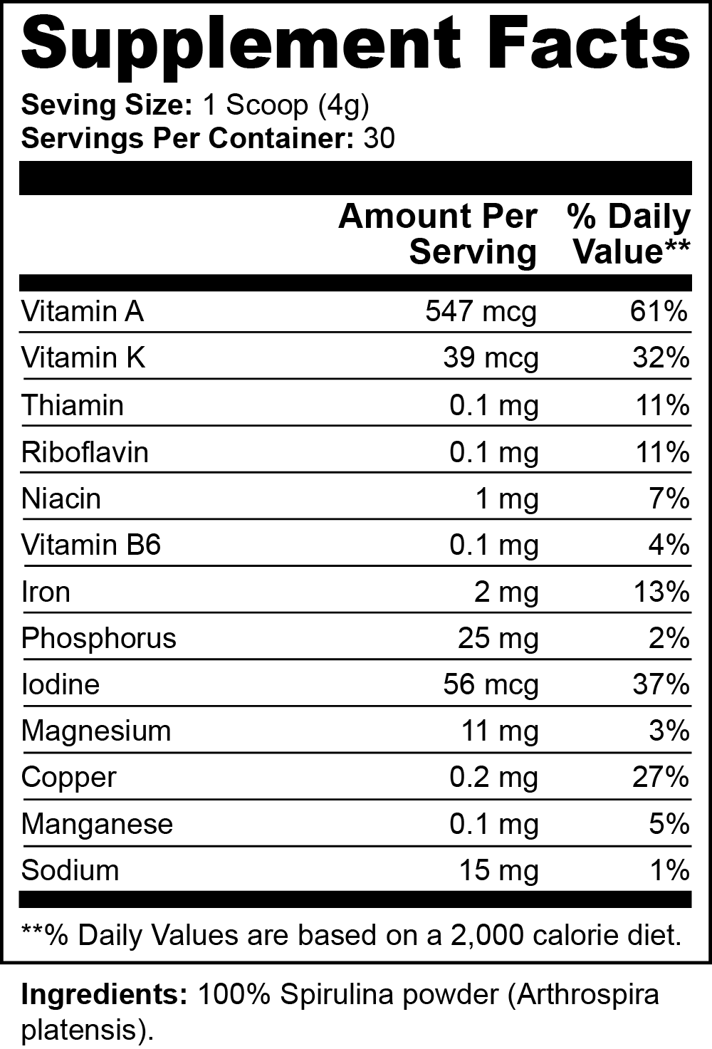 Spirulina Powder - Selfsync